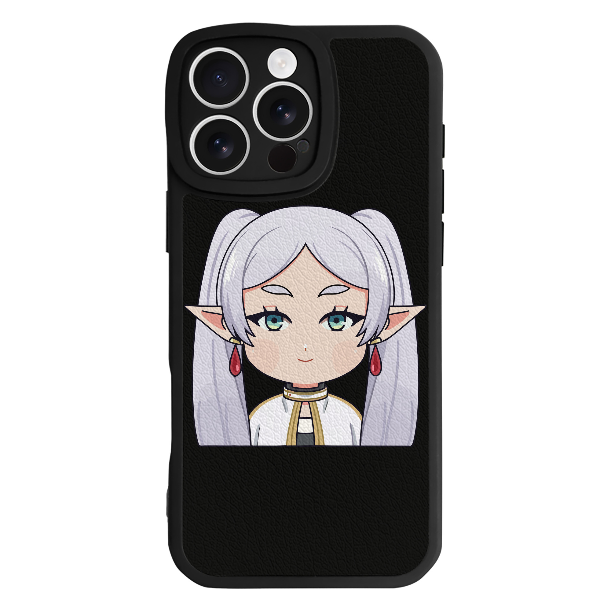 （画像用） 葬送のフリーレン Frieren 【iPhone 16シリーズ対応】シリコンスマホケース（レザー調） 材質：シリコン